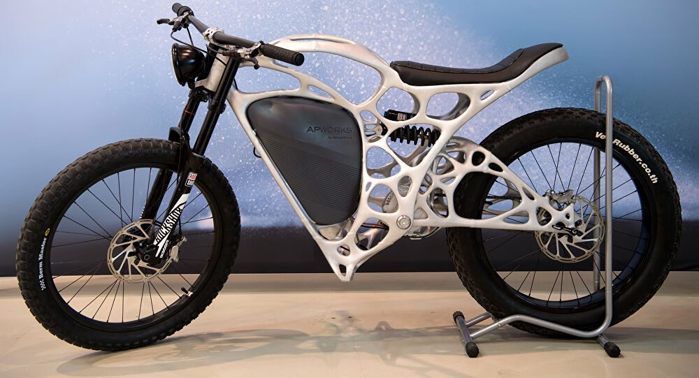 موتورسیکلت پرینت ‌شده ایرباس سبکی 30% نسبت به سایر محصولات